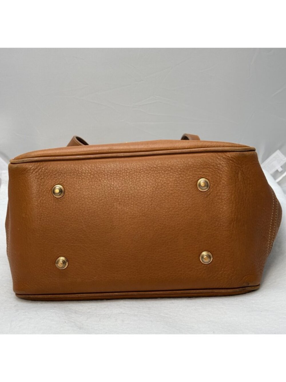 Dooney & Bourke Vintage AWL Tan Leather Bucket Tote Bag USA-Made - Picture 10 of 16